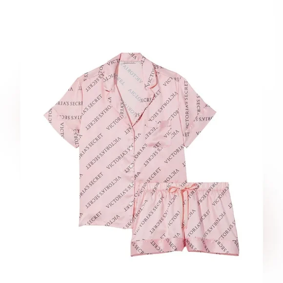 💖Victoria's Secret Satin Short PJ Set 💖 - Picture 1 of 4